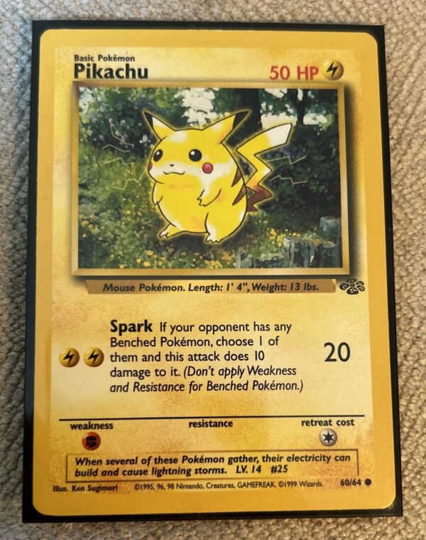 Pikachu Jungle Pokemon Card #60/64