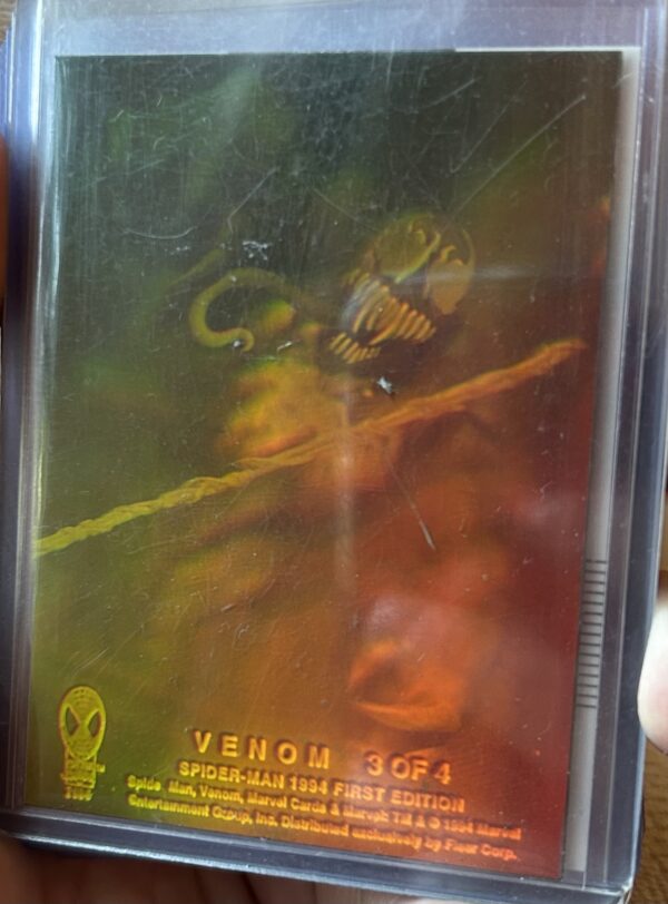 Venom Marvel Spider-Man 1st (First) Edition 1994 Hologram/Holographic - Image 3