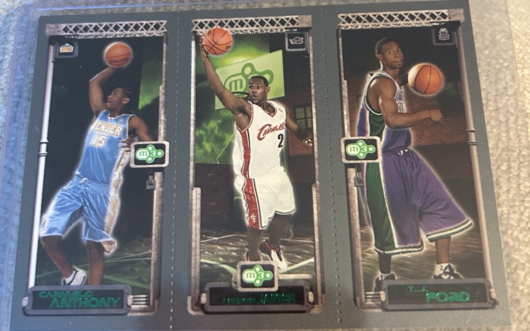 A Triple Threat: Examining the 2004-05 Topps Matrix Carmelo Anthony/LeBron James/TJ Ford Rookie Card