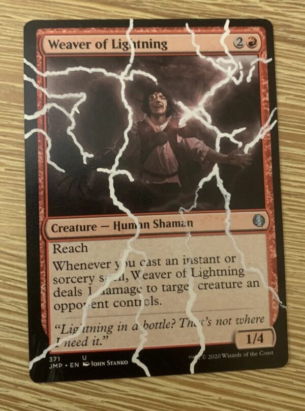 Magic: the Gathering Jumpstart Weaver of Lightning Altered Art Card Custom