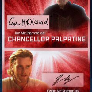 Ian McDiarmid/Ewan McGregor Palpatine/Obi Wan Kenobi DIGITAL CARD Dual Signature Super Rare Topps Anthology 2024