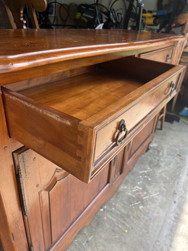 Excellent Quality All Wood Vintage Chest/Buffet Cabinet - Image 3