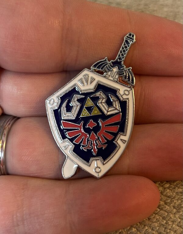 Hylian Shield/Master Sword Enamel Pin