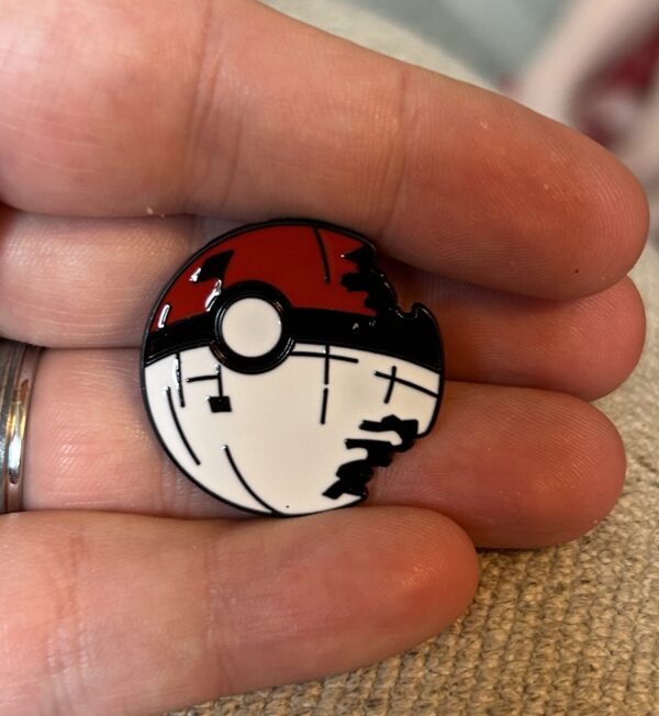 Pokeball/Death Star 2 Enamel Pin