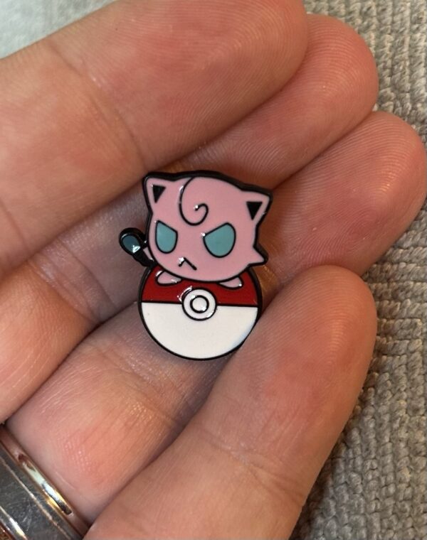 (Angry) Jigglypuff Enamel Pokemon Pin 1”