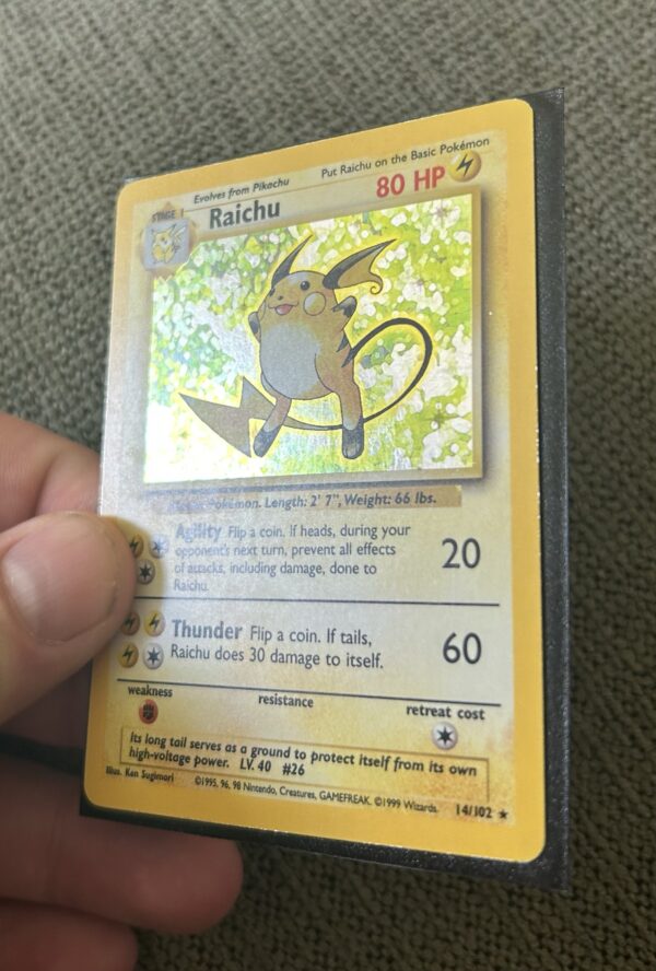 Raichu Unlimited Holo LP-MP #14/102 - Image 2