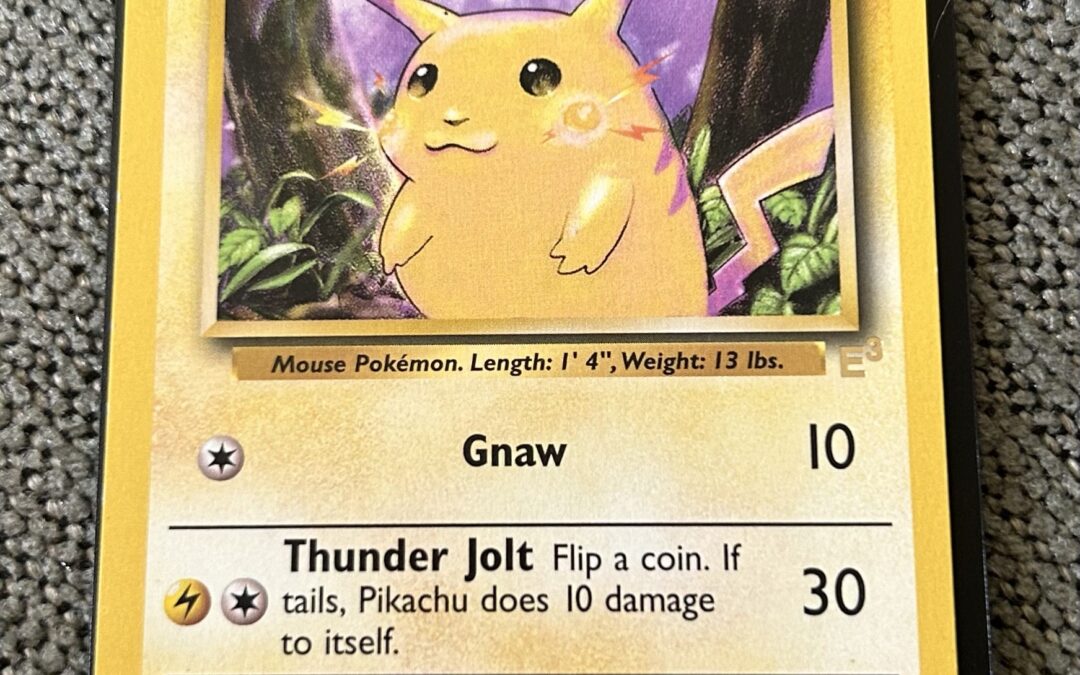 The OG Pikachu: A Lightning Bolt Through Time (E3 Promo, Yellow Cheeks, LP)