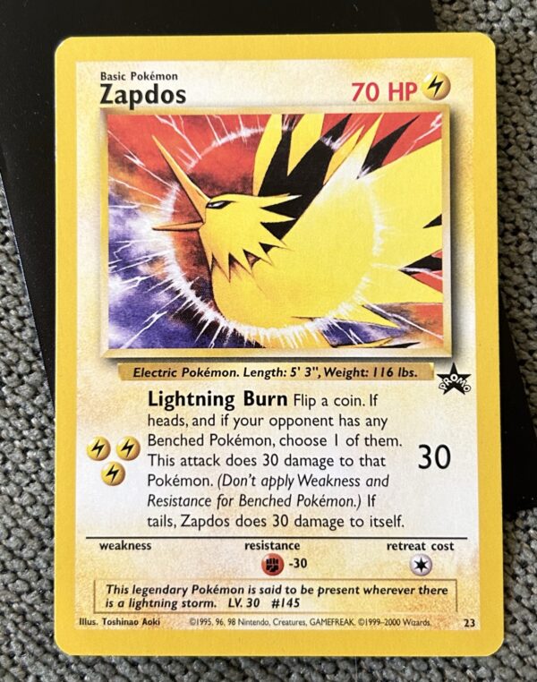 Zapdos Black Star Promo LP #23