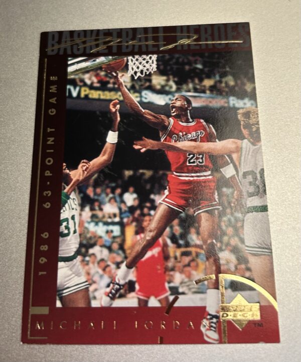 Michael Jordan 1994-95 Upper Deck Basketball Heroes #38