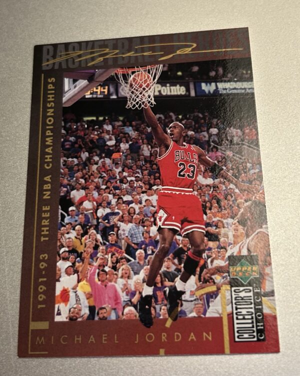 Michael Jordan 1994-95 Upper Deck Collector’s Choice Basketball Heroes *French* #217