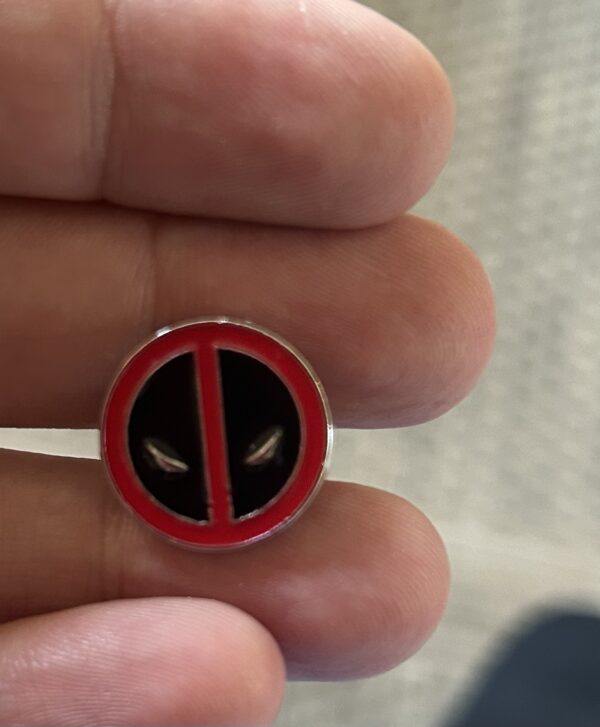 Deadpool Pin Approximately 1/2”