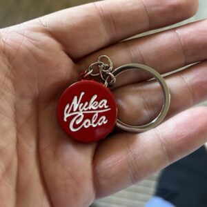 Nuka Cola Fallout Bottle Cap Keychain