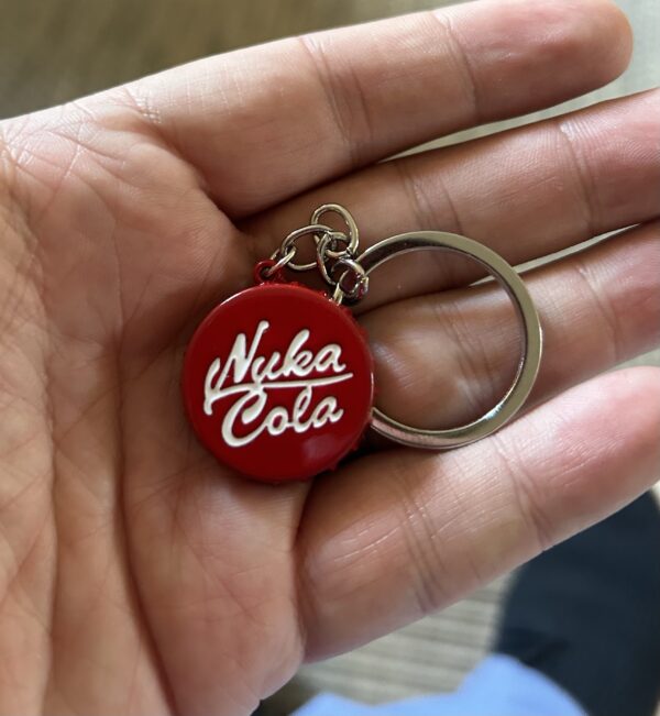 Nuka Cola Fallout Bottle Cap Keychain